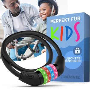 Büchel Antivol vélo enfants I Coloré et sans clé I Antivol à combinaison vélo, accessoires vélo enfants, antivol vélo enfants accessoires vélo enfants (KLB Trade GmbH, neuf)