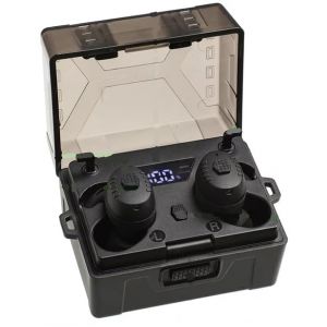 Omana Bouchons d'oreille électroniques antibruit Bluetooth 5.4 pour la chasse, tactique, tir, événements militaires, musicaux, construction, concerts, perçage, Noir , S (OMANA, neuf)