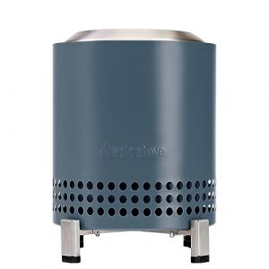 Solo Stove Brasero de Table Mesa XL | Mini cheminée d'extérieur à Faible dégagement de fumée, par des granulés ou du Bois, Acier Inoxydable, avec Support, Sac de Transport, 21,8 x 17,8 cm, 1kg, Bleu (EZY Commerce, neuf)