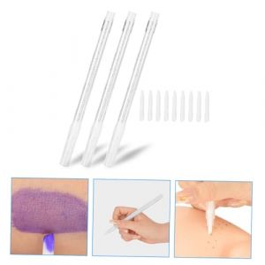 Veemoon 3 Pièces Stylo Effaceur de Marqueur Blanc Portable Correcteur Multifonction pour Maquillage et Sourcils (lucy Liu, neuf)