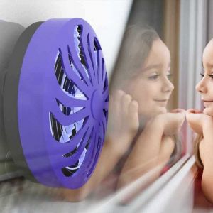 SHOP-STORY - Zapper Insect : Disque Solaire Électrique avec Lumière Bleue Anti-Insectes Moustiques Mouches Guêpes Nuisibles Fixation Ventouse sans Pile (SHOP-STORY, neuf)