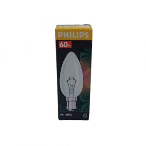 DSTOCK60 - Ampoule Philips 60W B15 SBC - 250 V - Ampoule en verre - Culot &agrave; Ba&iuml;onnette (DSTOCK60, neuf)