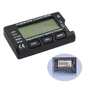 YIXISI Testeur de capacité de Batterie numérique, Capacité de la Batterie de Tension Vérificateur Contrôleur Testeur avecEcran LCD, pour LiPo Vie NiMH Li-ION (YXS-DE, neuf)