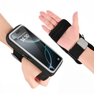 Guzack Brassard Telephone Sport 7" Brassards Running pour iPhone 16/15/14/13/12 Pro Max Sansung, 2 en 1 Bracelet Armband Course a Pied Réglable Pochette Telephone Portable Sport pour Jogging (Chuangmeida EU, neuf)