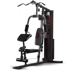 Marcy Eclipse HG3000 – Station de Musculation Multifonction, Appareil de Musculation à Charge guidée, Home Gym compacte avec Colonne de Poids de 68 kg générant Jusqu’à 90 kg. (fitnessdigital., neuf)