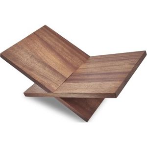 Honygebia Porte Livre Bois Massif - Support Livres en Bois de Sapele &agrave; Cadre Crois&eacute;, Support Livre Ouvert pour l&rsquo;Affichage et la Lecture, adapt&eacute; &agrave; l&rsquo;Art, Bible, Cuisine, Chevalet, Magazine (Yicheng Business, neuf)