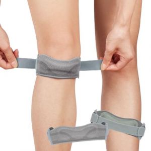 Beugo Genouill&egrave;re Rotulienne, Sangles de Genou R&eacute;glable, Genouill&egrave;re Sport pour Femme et Homme, Bandage Rotulien, Genouilleres Sangle Support Genou pour Basket, Fitness, Sport, Running (Beugo, neuf)