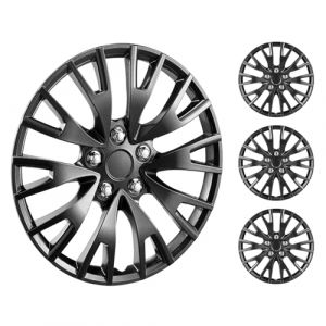 VEVOR Jeu de 4 Enjoliveurs de Jante de Roue 40,6 cm Diam&egrave;tre, Couvre-jante en ABS et PC, R&eacute;sistant aux Rayures, avec Trou de Buse &agrave; Pression et Valve, Moins de R&eacute;sistance au Vent, Protection des Roues (VEVOR Shop FR, neuf)