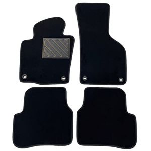 Tapis de Sol pour VW Passat B6 à partir de 2005-2010 B7 2010-2014, sur Mesure, antidérapant, Talonnette en Caoutchouc renforcé, Boutons de Fixation Ovale (MTC Automotive, neuf)