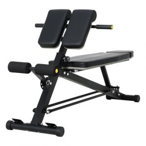 Novonova Chaise Romaine Banc de Musculation R&eacute;glable Professionnel, Appareil de Fitness Multifonction en Acier, pour Entra&icirc;nement Abdominal et Dorsal, Banc Musculation Noir (Novonova, neuf)