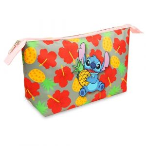 Disney Trousse de Toilette Stitch Pochette Maquillage Voyage Rangement Makeup Bag Vanity Idée Cadeau Fille Ado Femme (Multi) (Get Trend., neuf)