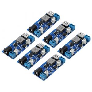 Convertisseur 12V 5V RUIZHI 6 Pièces DC-DC 24V/12V vers 5V 5A Step Down Power Convertisseur avec Puce de Reconnaissance de Charge Rapide avec Port USB DC-DC Convertisseur Compatible avec Arduino (shenzhenshiyaoxingmaoyi, neuf)