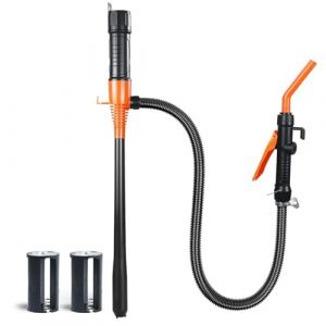 Pompe de Transfert de Carburant Electrique, SINZONeu&reg; Pompe &agrave; Siphon Portable 2.4GPM sur Batterie, pour Essence, Diesel, Huile, Eau, pour Voitures, Bateaux, Camping-Car, Tondeuse (SINZON-EU, neuf)