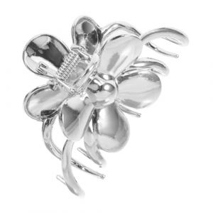 FRCOLOR pince &agrave; cheveux lunettes antid&eacute;rapantes accessoires pinces &agrave; cheveux clip pour chignon accessoire mode petites barrettes pour femmes pinces &agrave; griffes vintage alliage Silver (Laners, neuf)