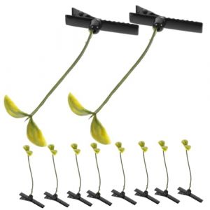 Alipis Lot De 10 Pinces &agrave; Cheveux De Pousse De Soja, L&eacute;g&egrave;res Et D&eacute;coratives, Accessoires Capillaires Pour Femmes Et Filles, Ornements Amusants Pour Cheveux Fins, D&eacute;coration V&eacute;g&eacute;tale (Calloway Pagan, neuf)