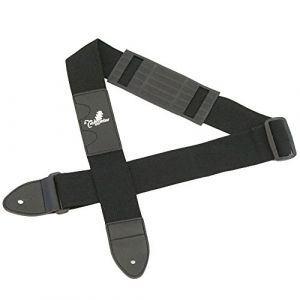 Takamine Sangle de guitare r&eacute;glable fabriqu&eacute;e au Japon pour guitare &eacute;lectrique, acoustique, basse Noir (JAPAN ＡＩＬＥ, neuf)