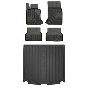 MOTOS Kit de Tapis de Voiture et de Tapis de Coffre en Caoutchouc pour BMW Serie 5 E61 2003-2010 Am&eacute;liorez Votre Confort de Voyage avec Tapis antid&eacute;rapant Voiture 3D- Tapis de Sol Voiture Tous Temps, (MOTOS EU, neuf)
