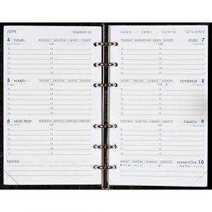 Agenda Moderne - 1 recharge hebdomadaire Hepdoplan de janvier 2023 &agrave; janvier 2024 - int 2021 - Taille 9 x 15 cm (KoolForYou, neuf)