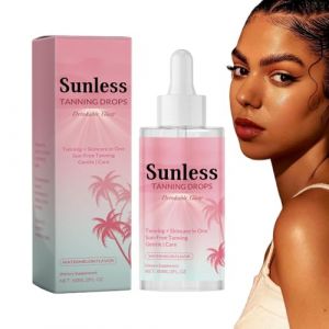 GkgWuxf Gouttes Autobronzantes Visage,Soin Bronzant Visage - Autobronzant Sans Soleil Effet Bronzé Progressif Teint Hâlé Naturel Types de Peau (qkufuey, neuf)