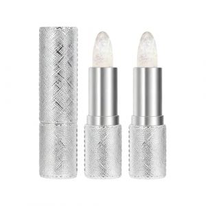 Rouge &agrave; l&egrave;vres transf&eacute;rable qui change de couleur, rouge &agrave; l&egrave;vres magique qui change de couleur, hydratant longue dur&eacute;e et non collant (Argent*2) (ZHOU-FR, neuf)