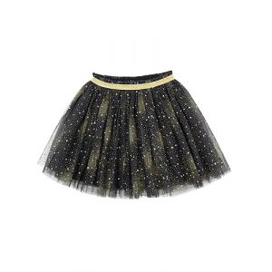 Jupe tutu pour b&eacute;b&eacute; et enfant fille - Ciel &eacute;toil&eacute; - Paillettes - Mini jupe en tulle - Jupe de ballet avec taille &eacute;lastique - Jolie pour 2 &agrave; 12 ans, Noir 01, 3-4 ans (Camilife, neuf)