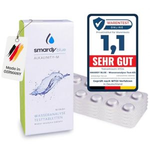 smardy 50 Comprimés de Test Alcalinité-M (capacité d'acide) pour Photomètre/Testeur d'eau Electronique (A & B GmbH, neuf)