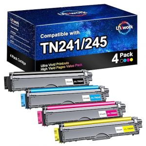 Uniwork Cartouches de Toner compatibles pour Brother TN241 TN245 TN-241 TN-245 pour DCP-9020CDW MFC-9330CDW MFC-9340CDW DCP-9015CDW HL-3140CW HL-3150CDW HL-3170CDW MFC-9140CDN MFC-9130CW (4-Pack) (LKMJNDKJIKJNS, neuf)
