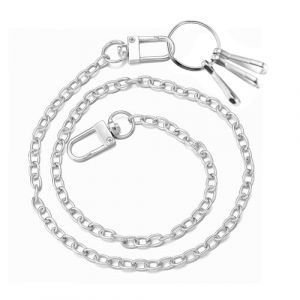 ZWWOGE 1 Pi&egrave;ce Cha&icirc;ne de pantalon punk, hip hop, sac &agrave; main, cha&icirc;ne en m&eacute;tal robuste, cha&icirc;ne de portefeuille gothique, pour jeans, portefeuilles, bricolage, homme, femme, chaine pantalon homme (ZWWOGE, neuf)