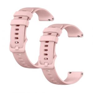 OcioDual 2 Pi&egrave;ces Bracelet Montre 22mm Rose, Bracelets de Montres pour Homme &agrave; D&eacute;gagement Rapide, Bracelet Montre Connect&eacute;e Femme en Silicone, Bracelets de Montres pour Femme, Unisexe (OcioDual, neuf)