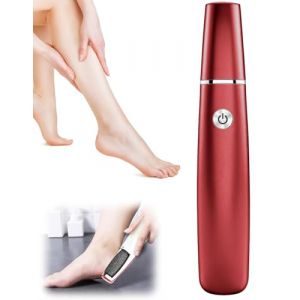 Rapeuse Pieds électrique,Rapeuse Pieds Electrique Puissante, Ponceuse Pieds Electrique,Râpe électrique Pied,Rape Pied,Soin Pieds Peau Neuve,Soin des Pieds pour Femmes Hommes Pédicures (Rouge) (9suYzi, neuf)