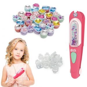 XPEX Machine a tresse Machine Strass Cheveux,perles cheveux,Machine a Strass pour Cheveux,Diamond Styler ​Kit,avec 24 Gemmes Décoratives,Glam Styling Tool Kit,Bijoux de Jouets Créatifs pour Filles (UAB "DAFUHUA LT", neuf)