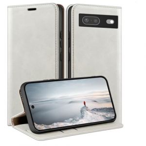 HUOUH Coque pour Google Pixel 7 5G avec RFID Blocage Etui à Rabat en Cuir de Premium,Fentes pour Cartes,Case à Rabat,Coques de Cover pour Pixel 7 Portefeuille Blanc (ETERNAL FLAME TRADING, neuf)