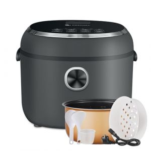 AMZCHEF Mini Cuiseur de riz 4L multifonctionnel à riz pour 5 personnes,Rice Cooker à riz 860W,8 tasses,7 fonctions de cuisson,panier vapeur,Préréglage et maintien au chaud,pot intérieur antiadhésif (Pasapair Appliance EU, neuf)