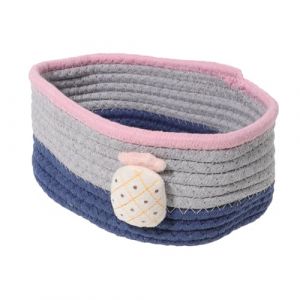 CALLARON 1 Pièce Panier De Rangement Pour La Maison Petit Panier De Stockage Joli Panier De Rangement Paniers De Rangement Poubelle En Tissu Entraver Panier à Linge Blue (Raindrops On Roof, neuf)