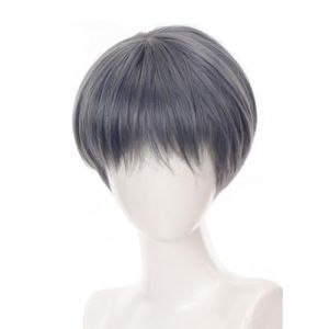 Cheveux courts T&ecirc;te compl&egrave;te Toupee Color&eacute; Anime Unique pour Halloween Cosplay Mascarade Photo Accessoires (sheQImaoYI, neuf)