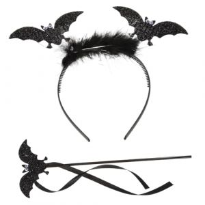 WRITWAA 1 Jeu Appliques Murales Mignon Papeterie Filet De Protection De Gouttière Kit De Bracelets D'amitié Gouttière à Filtre à Feuilles Bandeau De Cheveux Bandeaux Nuit Black En Tissu (Saieli, neuf)