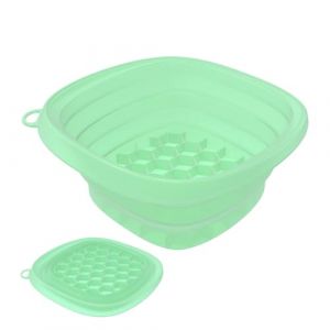 Bol De Bain De Glace Pour Le Visage &ndash; Bol Glac&eacute; En Silicone Pour Le Visage &ndash; Bassin De Lavage Pliable R&eacute;utilisable Avec Plateau Cubique &ndash; Outil De Soins De La Peau | Th&eacute;rapie Par Le Froid Pour Les (FullLastHao, neuf)