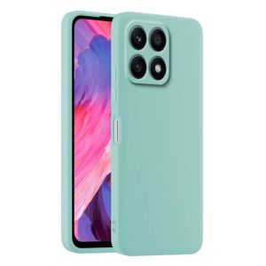 HULLIN Coque de T&eacute;l&eacute;phone en Silicone Color&eacute;e, Adapt&eacute;e &agrave; Honor X8a (6.7") - Cyan Clair (HULLIN, neuf)