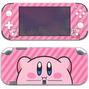 BelugaDesign Boule Bouffante Rose Switch Skin | Autocollant Vinyle Mignon en Pastel | Anime Smash Star Allies Kawaii Dessin Animé | Compatible avec Nintendo Switch (Switch Lite, Rose Chaud) (Beluga Design, neuf)