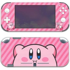 BelugaDesign Kirby Switch Skin | Autocollant Vinyle Mignon en Pastel | Anime Smash Star Allies Forgotten Land Kawaii Dessin Animé Japonais | Compatible avec Nintendo Switch (Switch Lite, Rose Chaud) (Beluga Design, neuf)