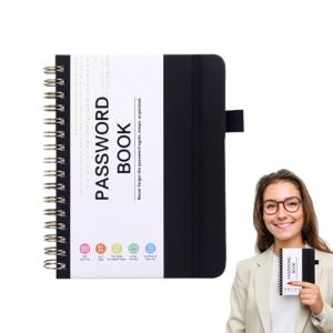 R&eacute;pertoire de mot de passe Internet, intercalaire portable, organiseur d'adresses, onglets alphab&eacute;tiques s&eacute;curis&eacute;s, format A6, 56 pages, papier de 100 g, durable, compact, l&eacute;ger, format de poche (floint, neuf)