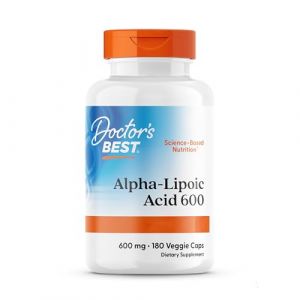 Doctor's Best, Alpha-Lipoic Acid (Acide Alpha Lipoïque), 600 mg Depot, 2-Day-Dose, 180 Capsules, Hautement Dosé, Testé en Laboratoire, Sans OGM, Sans Gluten (NaturProdukte, neuf)