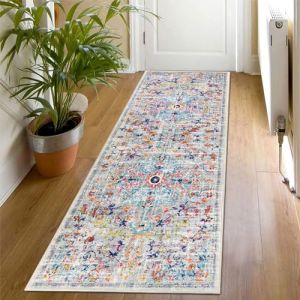 SHACOS Tapis Couloir Doux Gris 60x180cm Tapis Cuisine Devant Evier Lavable Antiderapant Tapis de Passage Vintage Tapis Entrée Intérieur Long Boheme pour Cuisine, Couloir, Passage, Chambre (Shenzhen MJ Shopping Co.,Ltd., neuf)