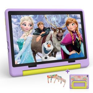 HotLight Tablette pour Enfant 10 Pouces Android 14 Tablette Enfants avec 8GB+64GB(TF 1TB),Kids Tablette Tactile Octa-Core,Éducative Apps Pré-Installé,Contrôle Parental, WiFi 6, BT5.0,5000mAh(Pourpre) (ISALES HUB, neuf)