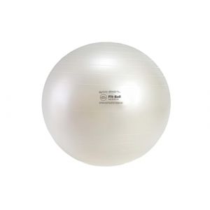 GYMNIC Fit-Ball 55 BRQ Ballon de Fitness &Oslash; 55 cm, Blanc Perle, mod&egrave;le Original pour l'entra&icirc;nement et la r&eacute;&eacute;ducation en Gymnastique, r&eacute;sistant &agrave; l'&eacute;clatement (KONKE SRL, neuf)