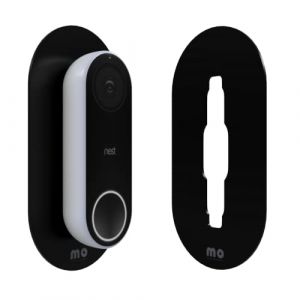 Mars Outpost | Plaque de Sonnette pour Google Nest Hello Doorbell 1&egrave;re g&eacute;n&eacute;ration | Finition Noire Mate en Plastique plexiglas tr&egrave;s r&eacute;sistant (Mars Outpost EU, neuf)