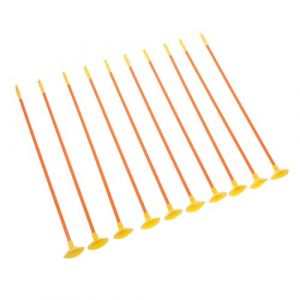 Kisangel 10 Pi&egrave;ces Fl&egrave;ches &agrave; Ventouse Plastique pour Arc Fl&egrave;ches de Remplacement avec pour Pratique de S&eacute;curis&eacute;e et Amusante Int&eacute;rieur (MAJIAG, neuf)