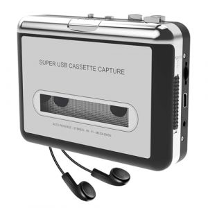 XUMIUZIY Lecteur de Cassettes, Convertisseur de Cassette USB vers MP3, Lecteur de Cassettes Audio Portable avec &eacute;couteurs et Prise Casque, Compatible avec Les Ordinateurs Portables (Yixiyao, neuf)