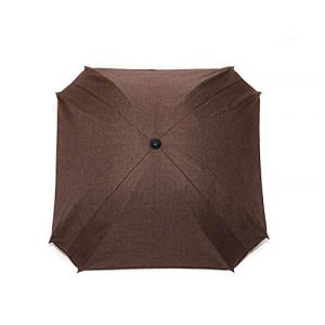 Skyline Ombrelle Parapluie pour Poussette Universelle Accessoire Zertifikat Anti UV 50+ Protection Soleil Adaptateur Parasol Diamètre 70 cm Marron lin (Babylandia, neuf)