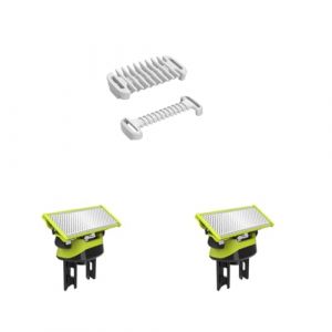 Lames de rasoir compatibles avec One Blade, lot de2/3/4/6, pour rasoir/tondeuse électrique Philips One Blade avec Sabots Protecteur de peau intime et peigne corporel de 3 mm Sabots pour (2) (SMU.co., neuf)